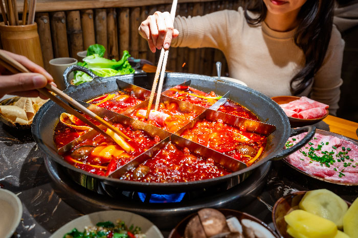 comida deliciosa y picante en chongqing China